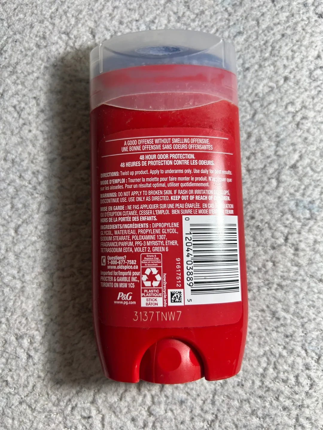 Old Spice Original High Endurance Aluminum-Free Deodorant Stick image indicator(2)