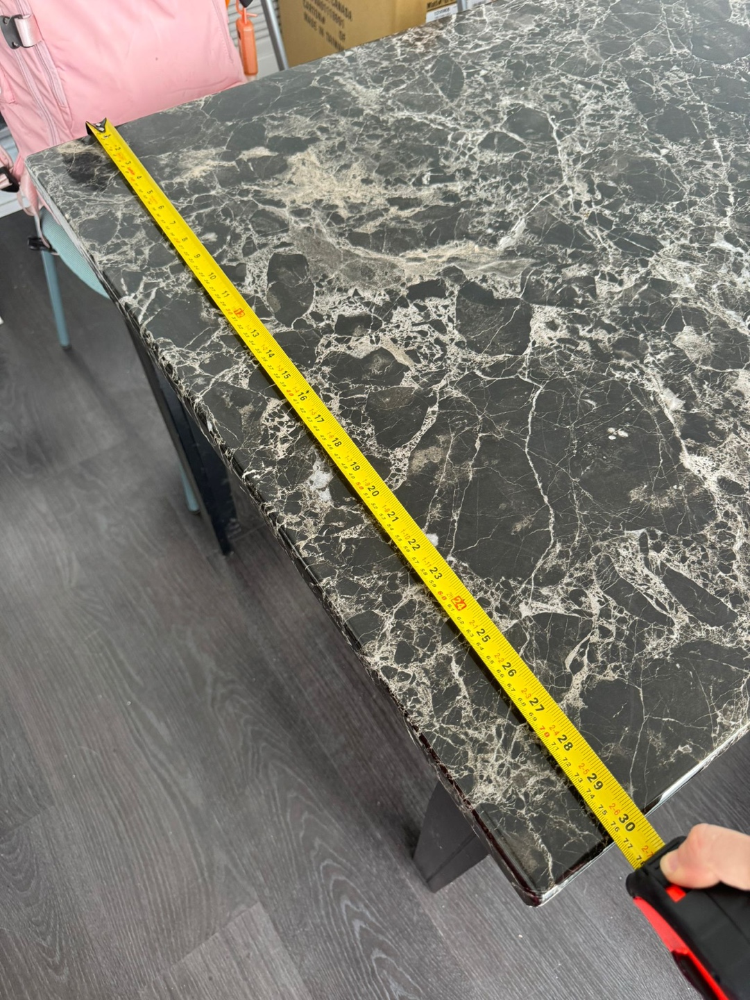 Black Marble-look Table - photo 5