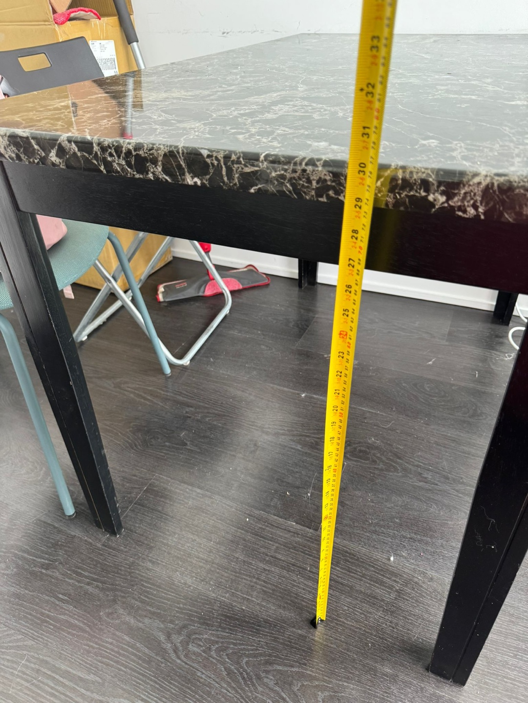 Black Marble-look Table - photo 3