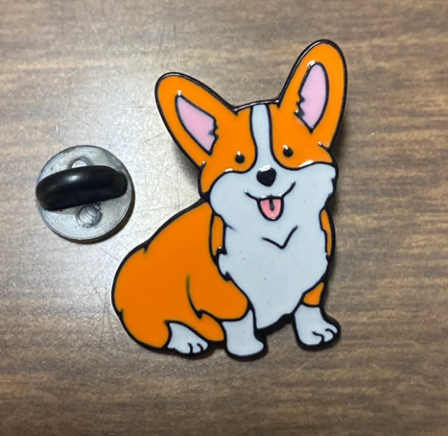 Adorable Corgi Enamel Pin image indicator(2)
