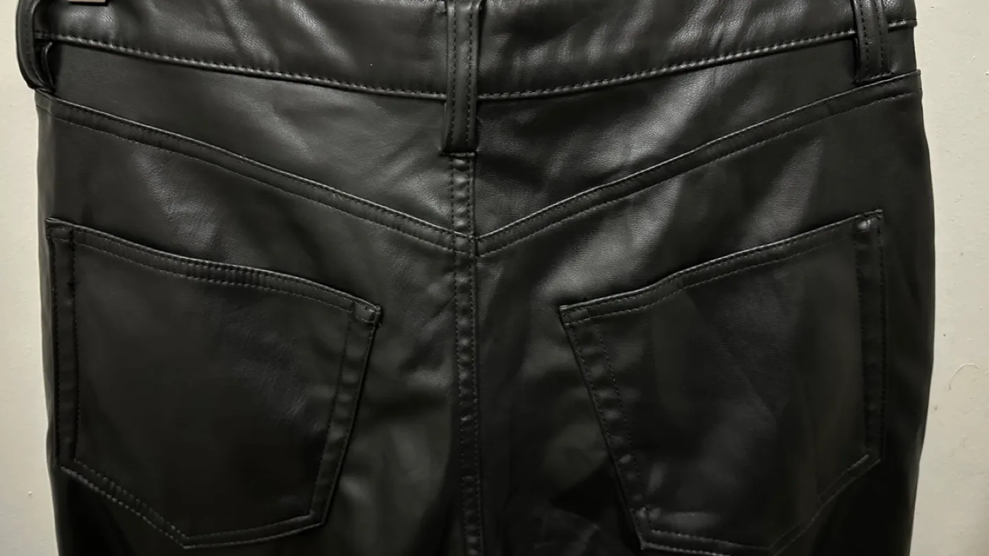 Like New | H&M Divided Black Faux Leather Pants (Sz 8) image indicator(5)