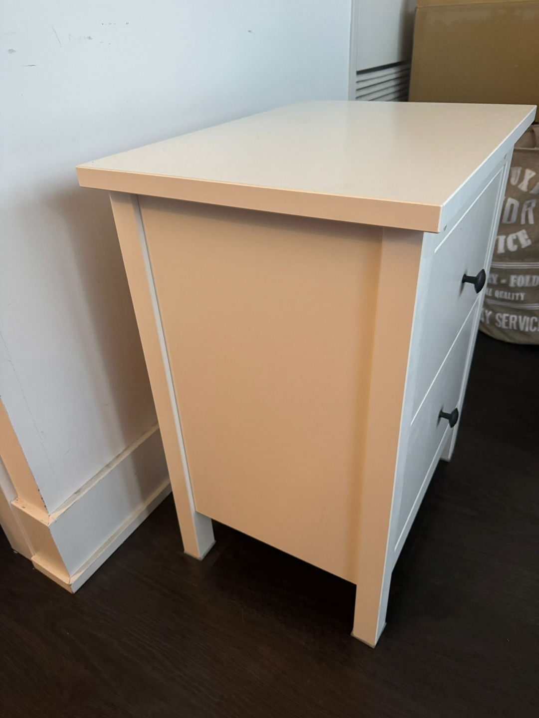 IKEA MALM Two-Drawer Nightstand - White - photo 2