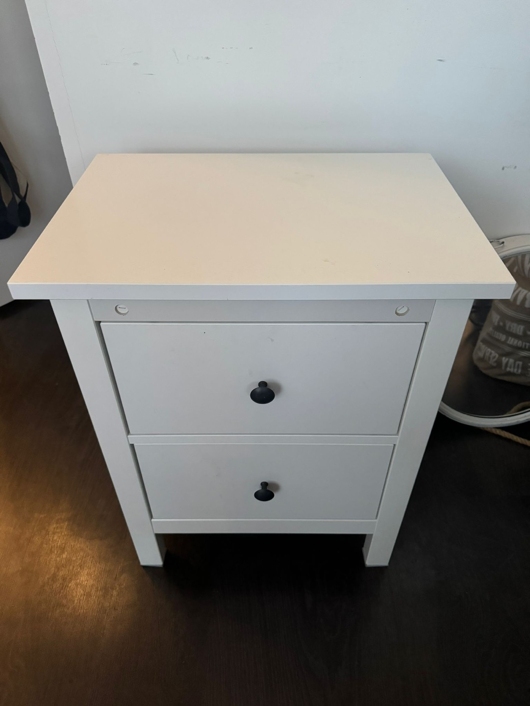 IKEA MALM Two-Drawer Nightstand - White
