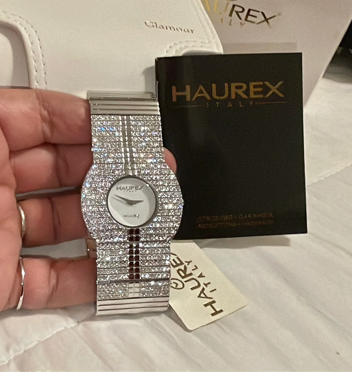 Haurex Italy Glamour Line Crystal Watch image indicator(4)