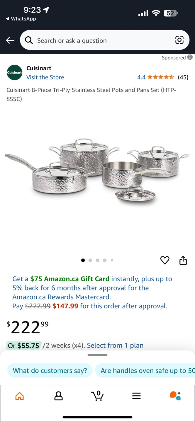 Cuisinart 8-Piece Tri-Ply Stainless Steel Pots and Pans Set - photo 3