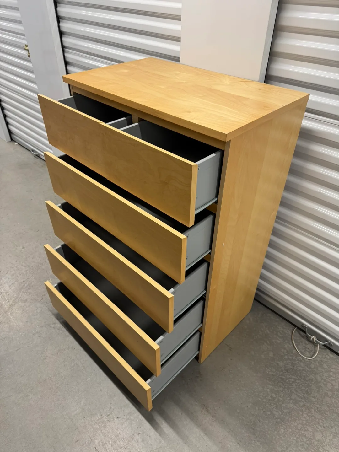 Ikea beige malm 6 drawer dresser (Delivery Available | Karrot