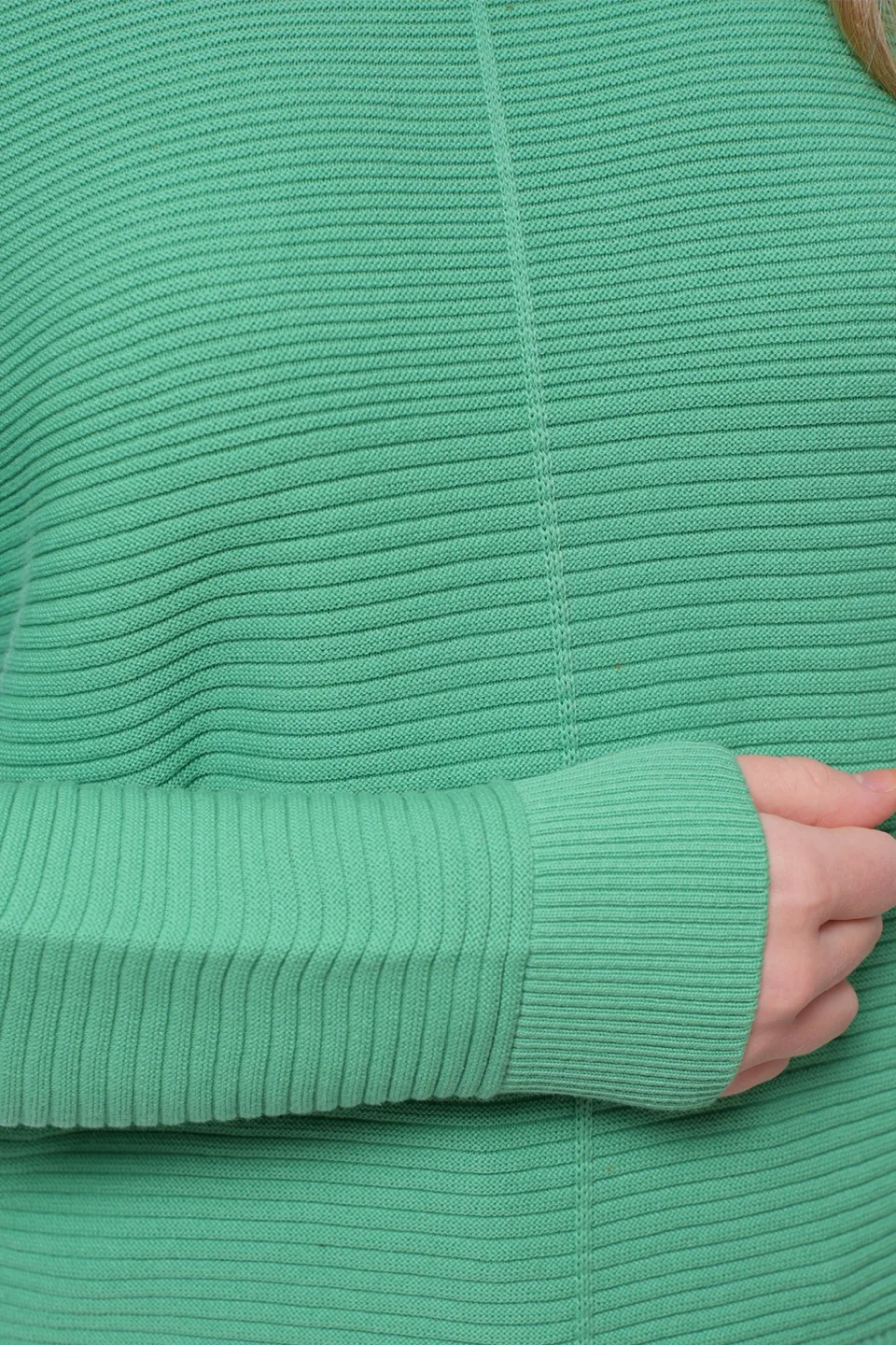 Mint Green Minark Knit Sweater - Size Small image indicator(2)