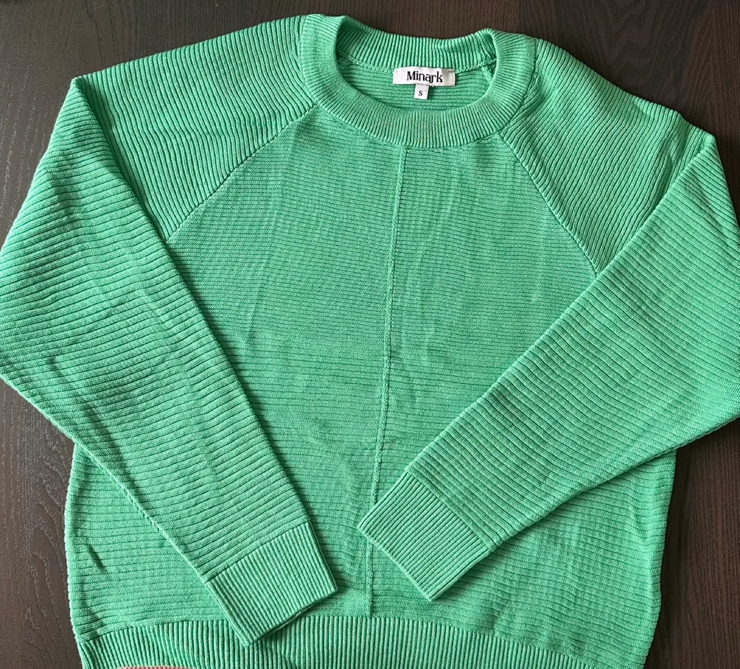 Mint Green Minark Knit Sweater - Size Small image indicator(3)