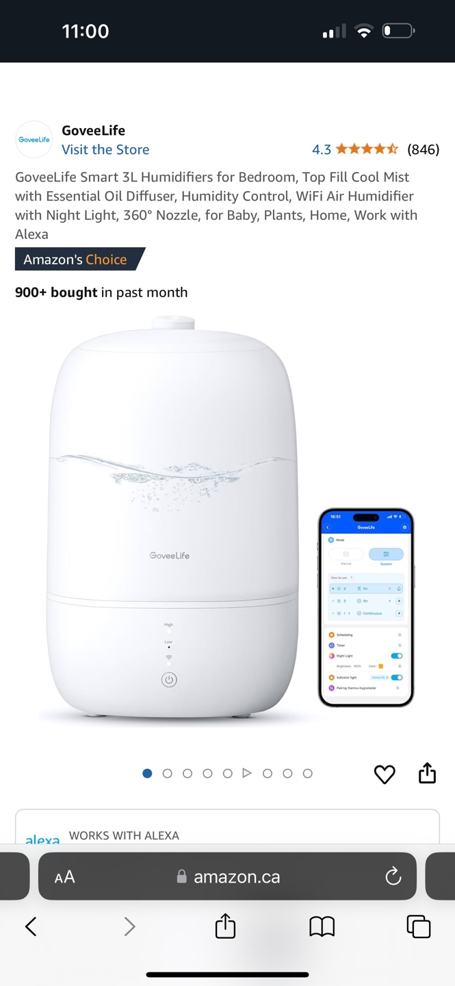 Humidifier GoveeLife Smart 3L