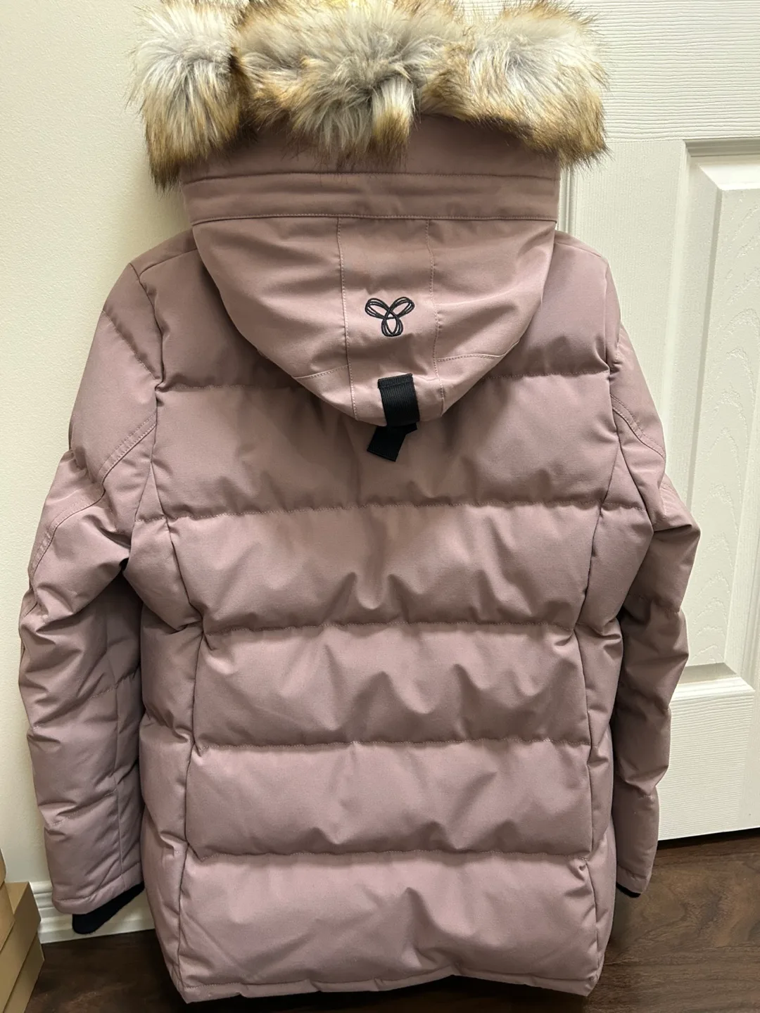 Aritzia TNA The Powder Parka Short - Shadow Mauve image indicator(6)