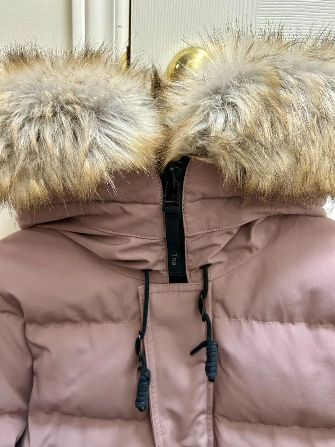 Aritzia TNA The Powder Parka Short - Shadow Mauve image indicator(5)