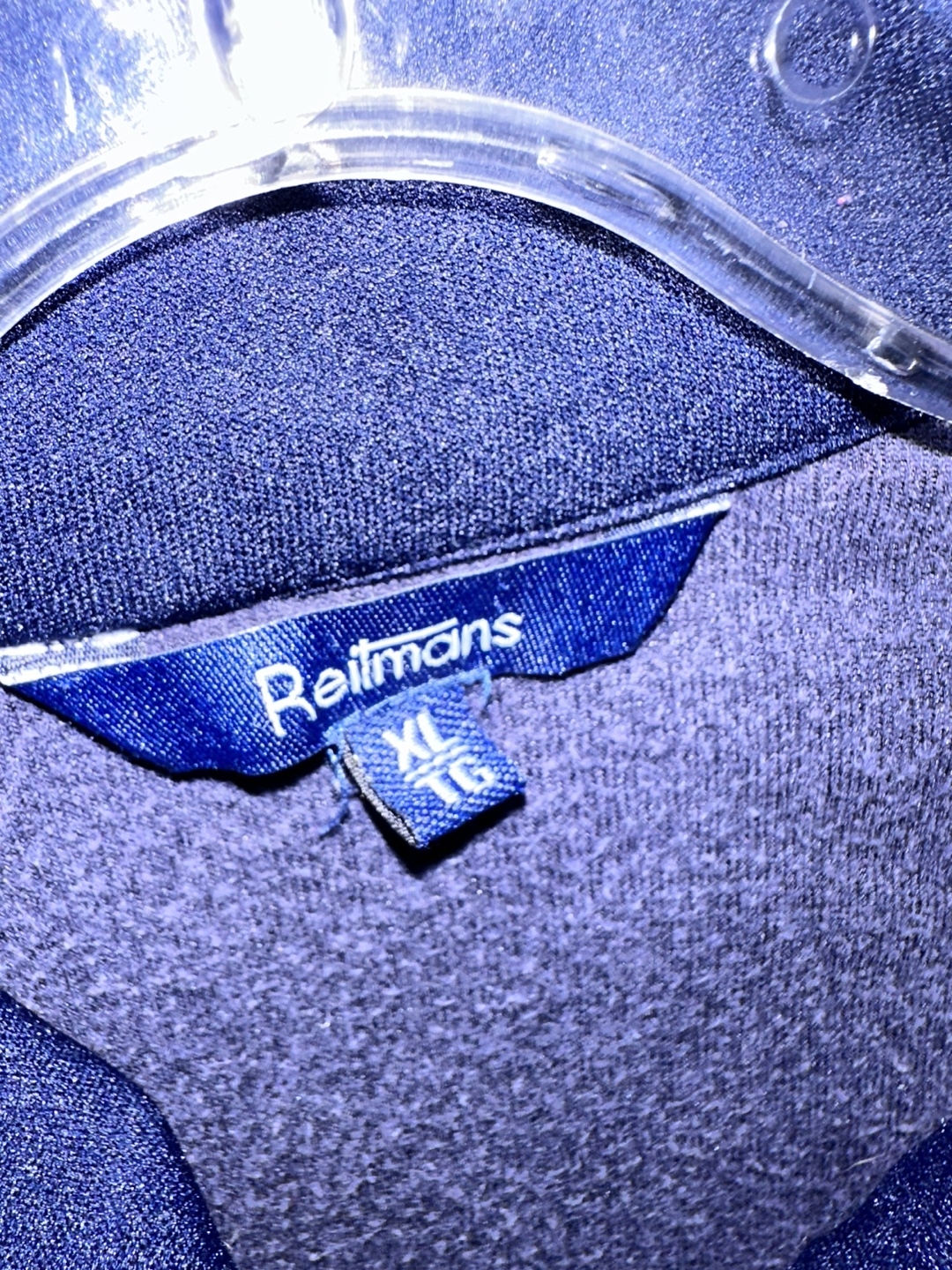 Reitmans XL Velour Zip-Up Jacket - in Dark Blue - photo 5