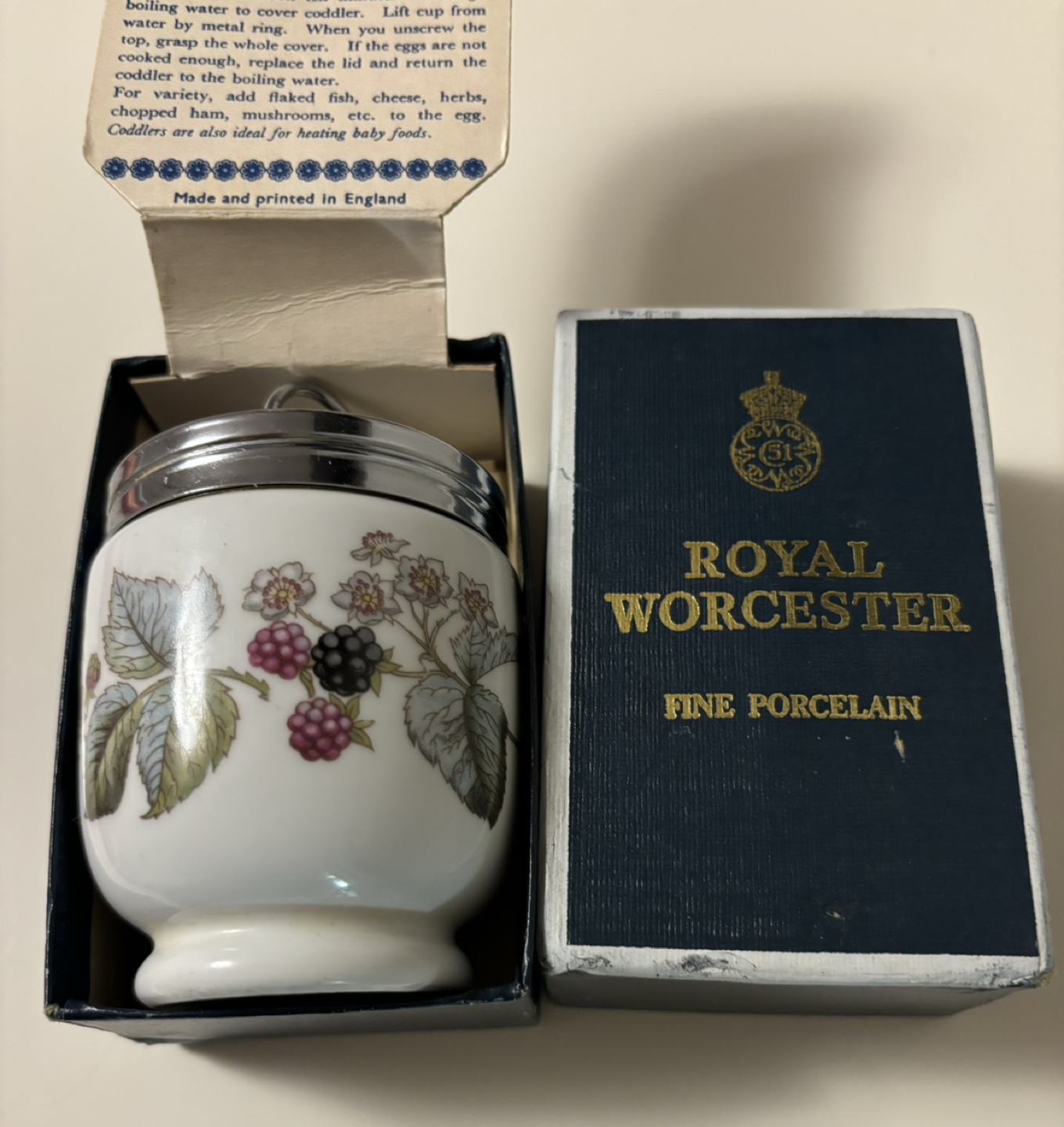 Vintage Royal Worcester Egg Coddle