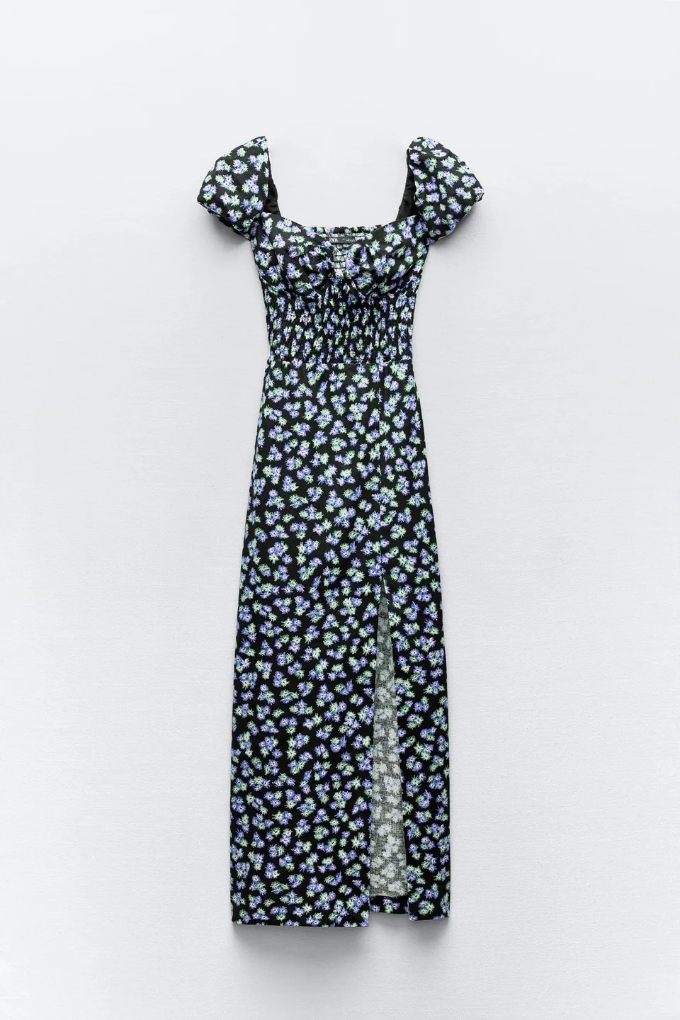 ZARA LINEN BLEND FLORAL PRINT DRESS image indicator(5)