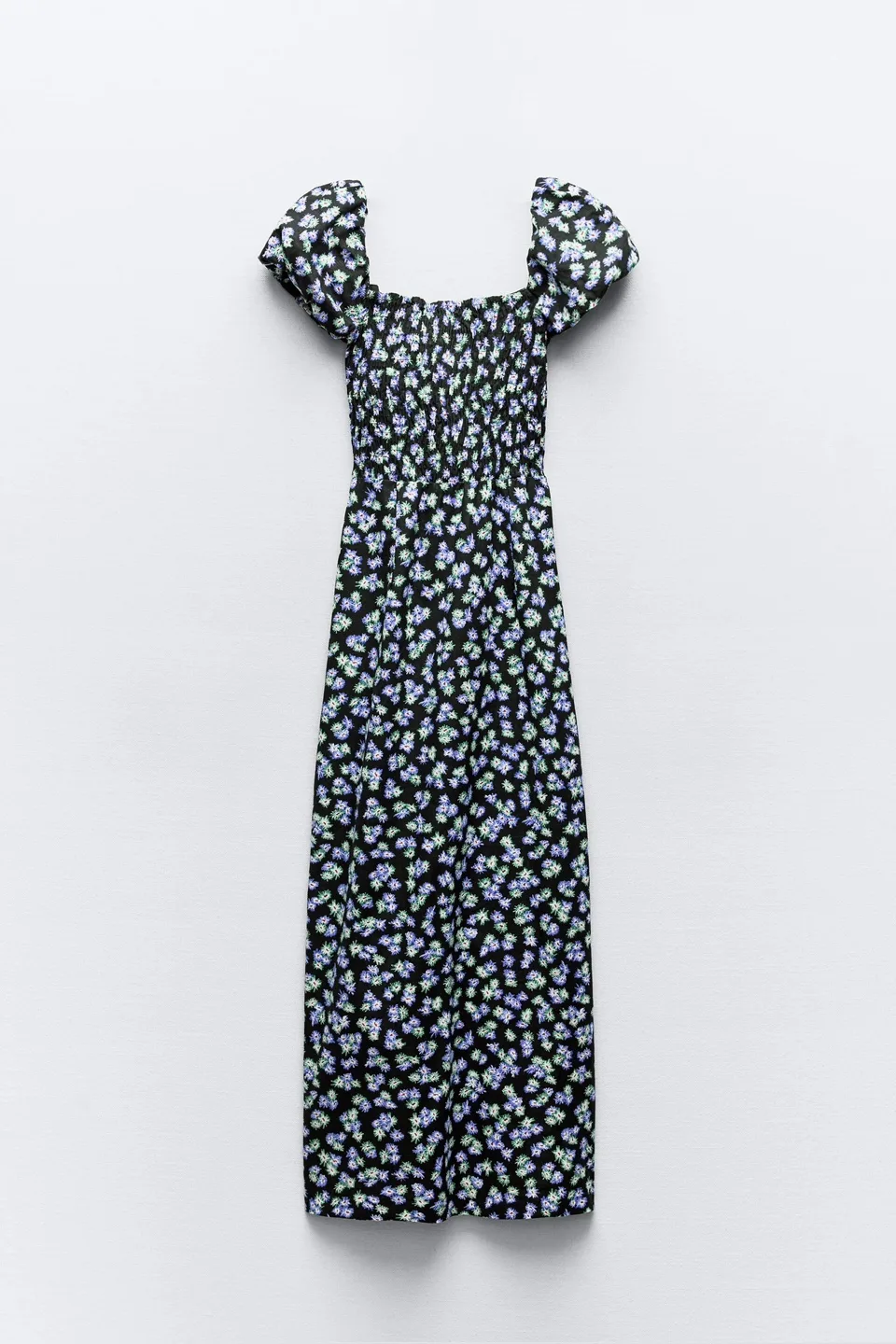 ZARA LINEN BLEND FLORAL PRINT DRESS image indicator(4)