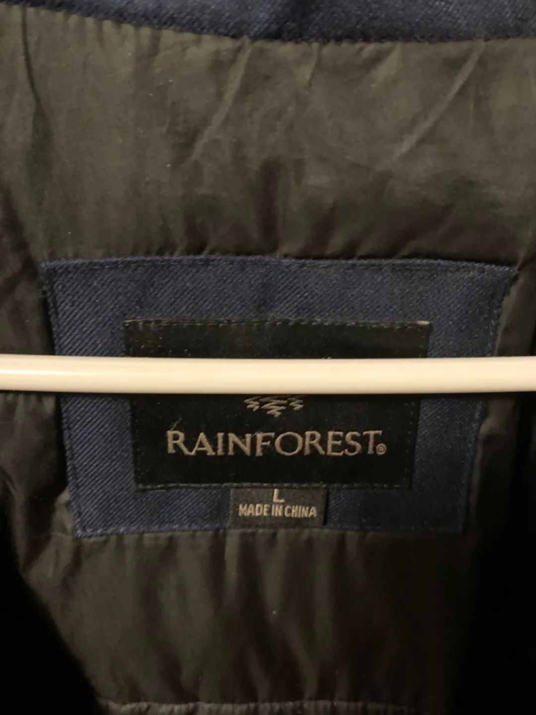 Men's Rainforest L Size Navy Blue Winter Jacket image indicator(4)