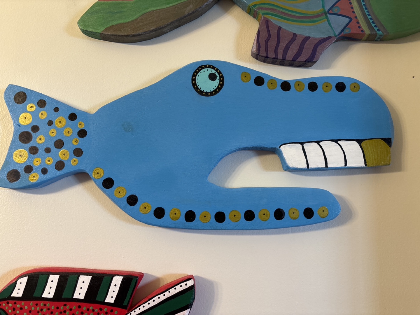 Hand made funky fish.   So colorful.