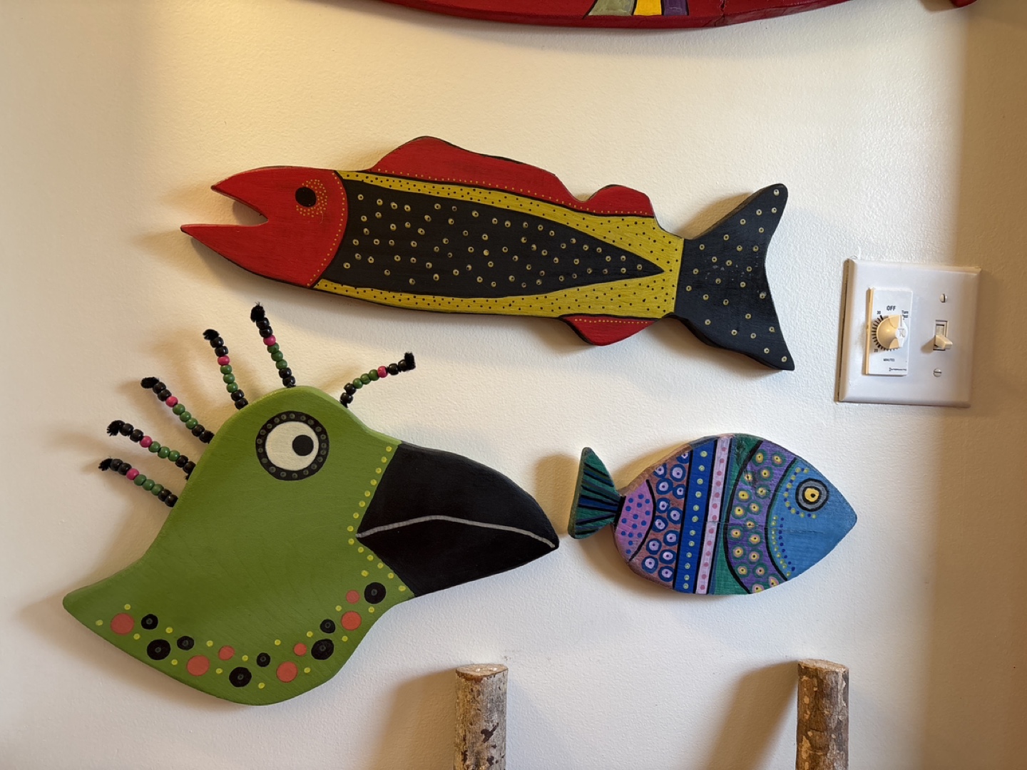 Hand made funky fish.   So colorful. - photo 2