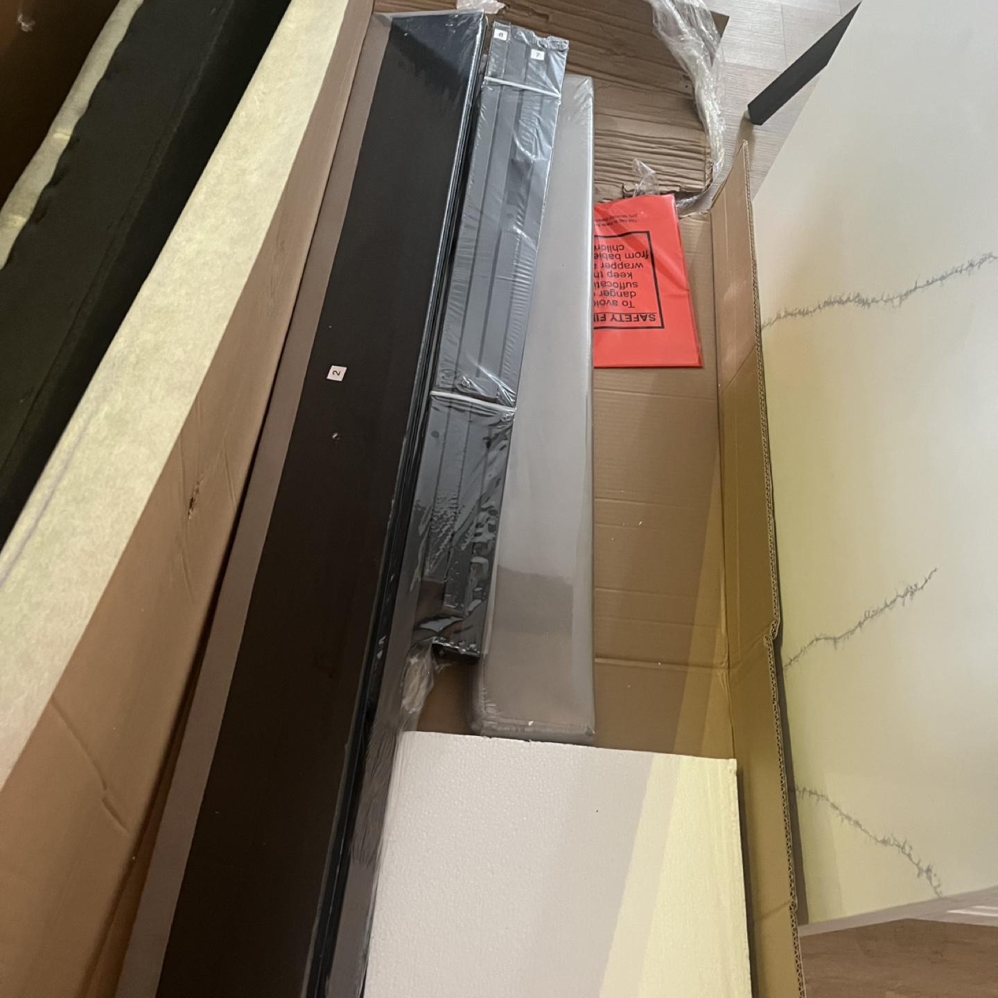 Brand New Queen Size Upholstered Bed Frame - Grey - photo 3