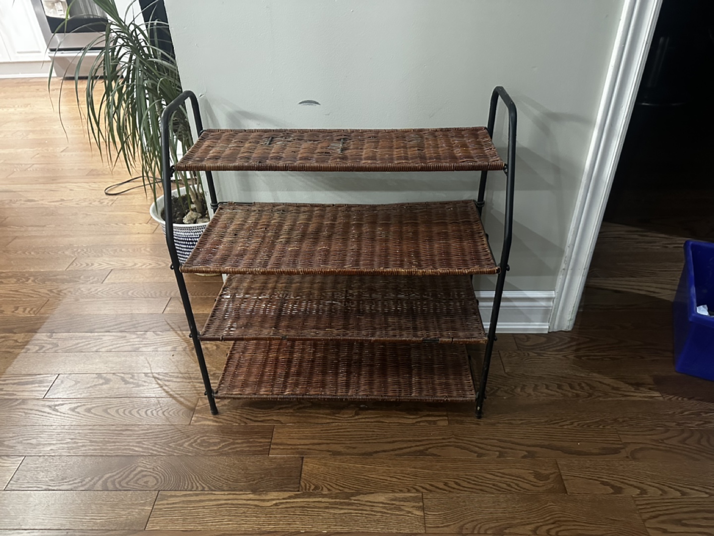Wicker Shoe Rack