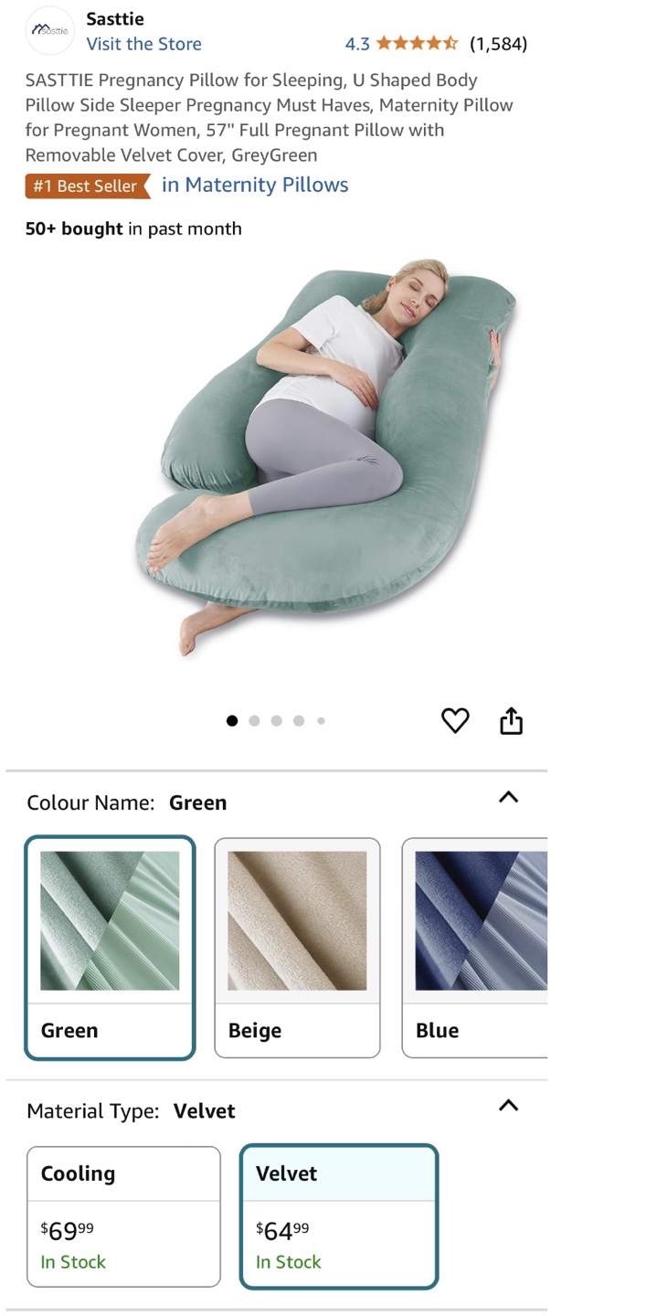 Pregnancy/Maternity Pillow