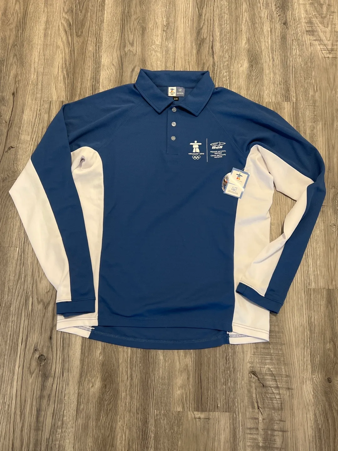2010 Vancouver Olympics Bell Long Sleeve Polo Shirt thumbnail