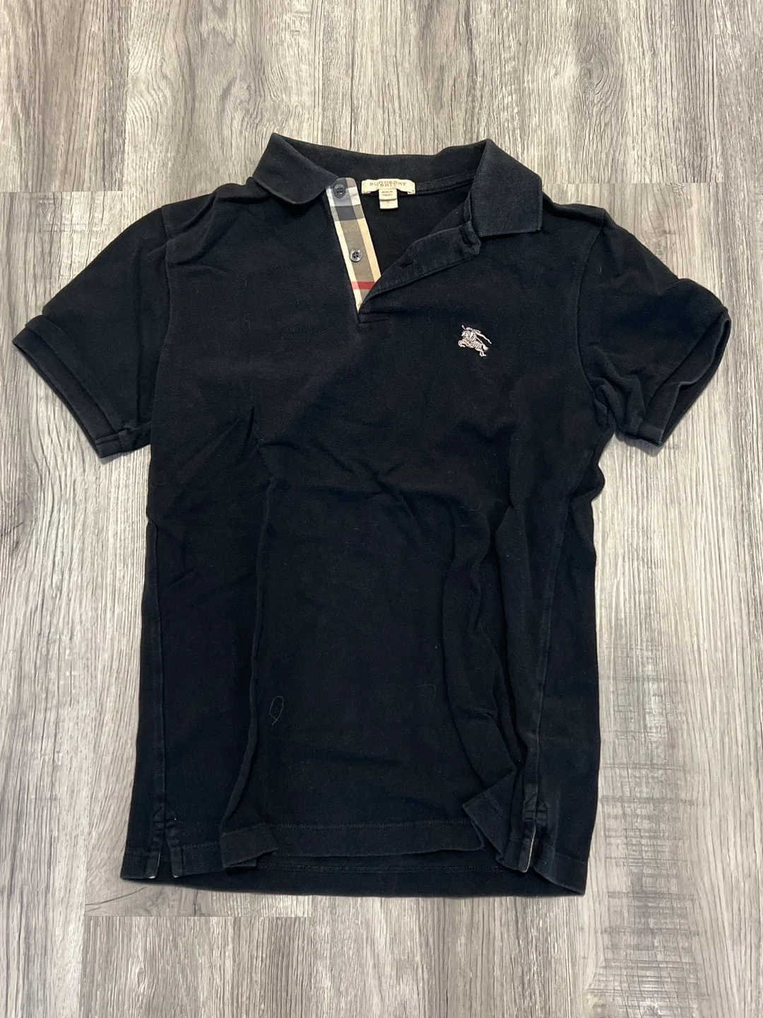 Burberry Black Polo Shirt size small thumbnail