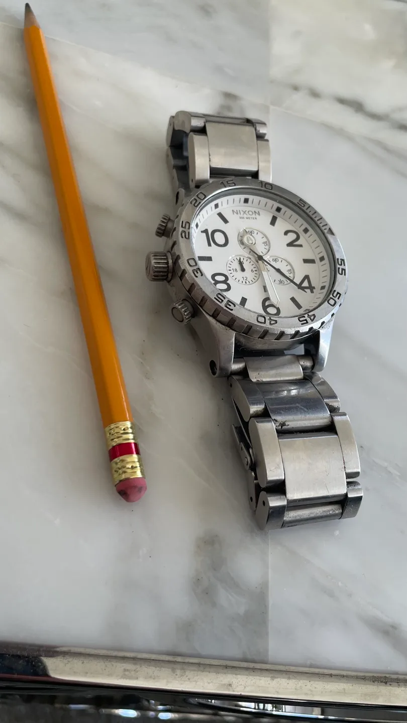 Nixon 51-30 Chrono Watch - Silver Stainless Steel image indicator(3)