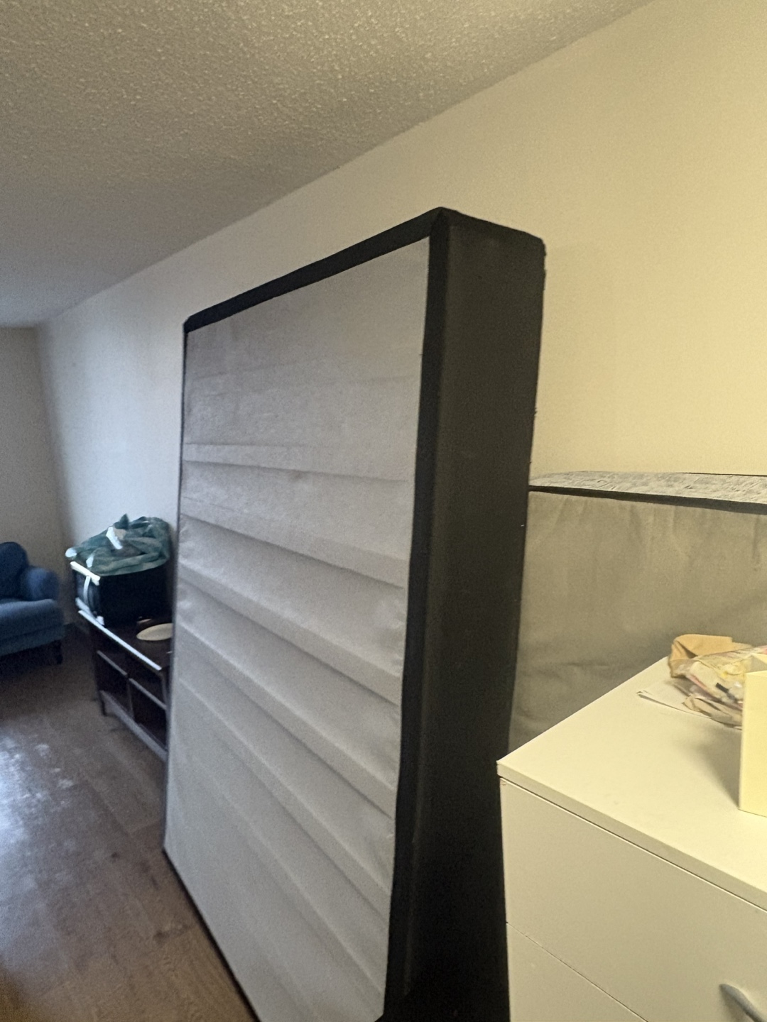 Full-Size Box Spring and Two Dressers