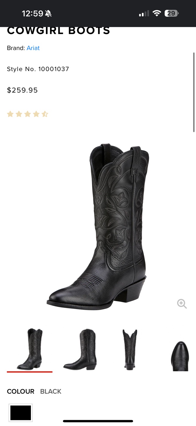 Ariat Heritage Western R Toe