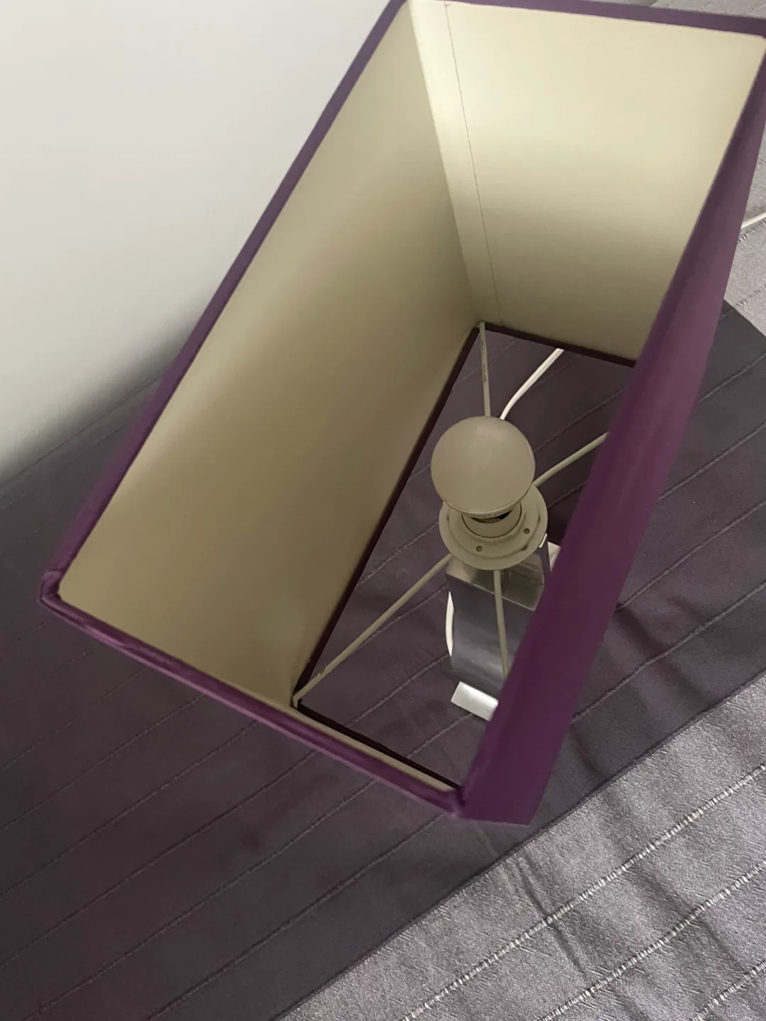 IKEA Modern Table Lamp with Purple Shade image indicator(2)