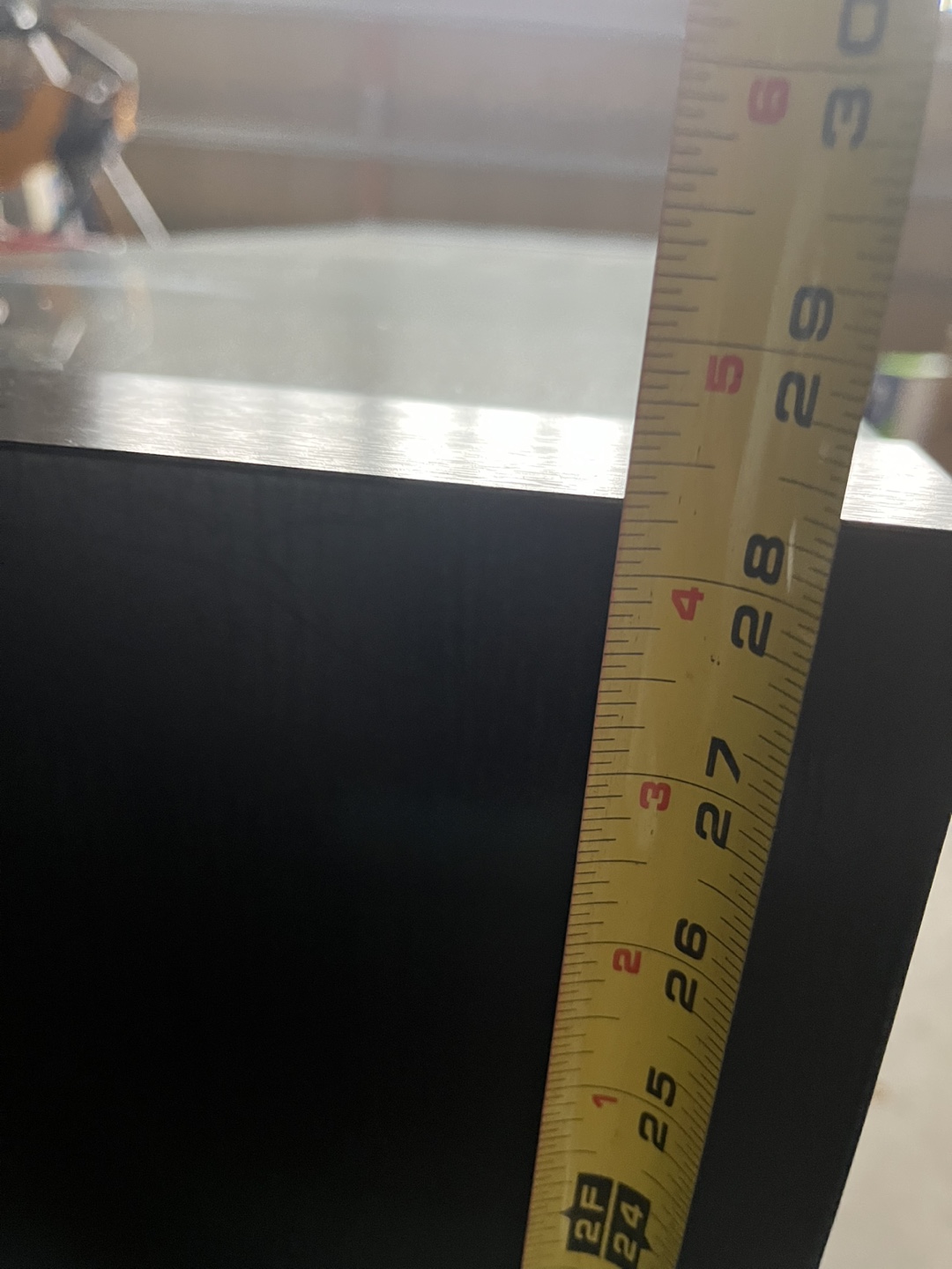 Black Hallway Table with Glass Top - photo 5