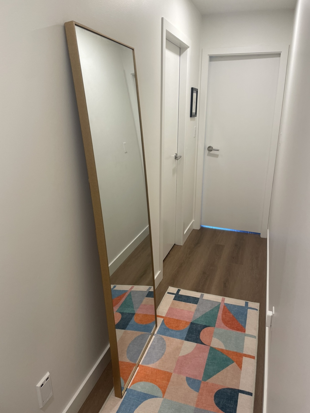 Full-Length Gold Frame Mirror