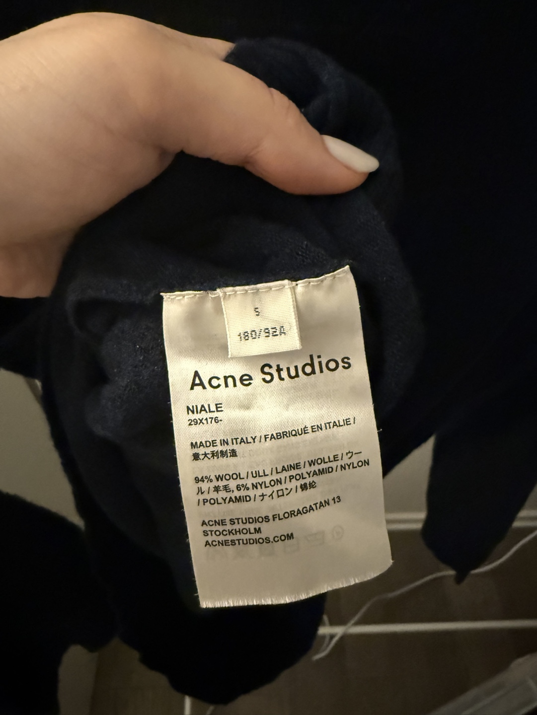 Acne Studios Niale Wool Sweater - Size Small - photo 3