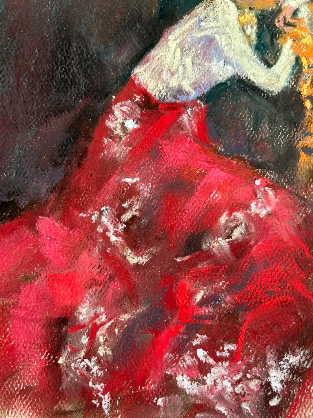 “Bride in Red” Original Pastel Painting image indicator(4)