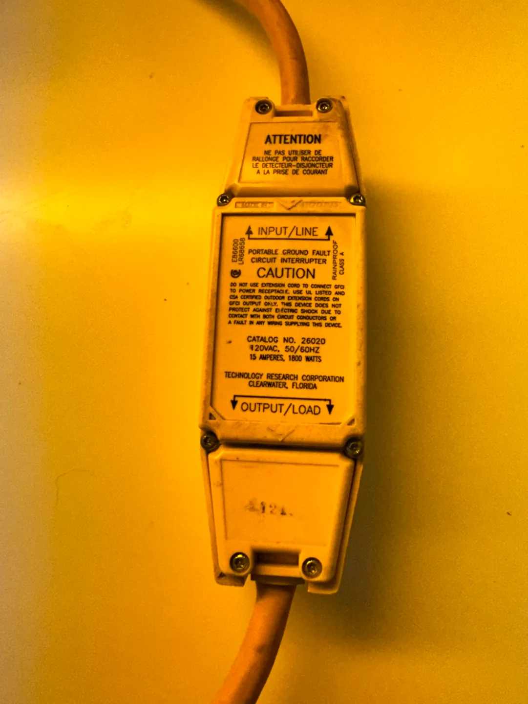 Ground Fault Circuit Interrupter Outlet w/ Extension Cord image indicator(3)