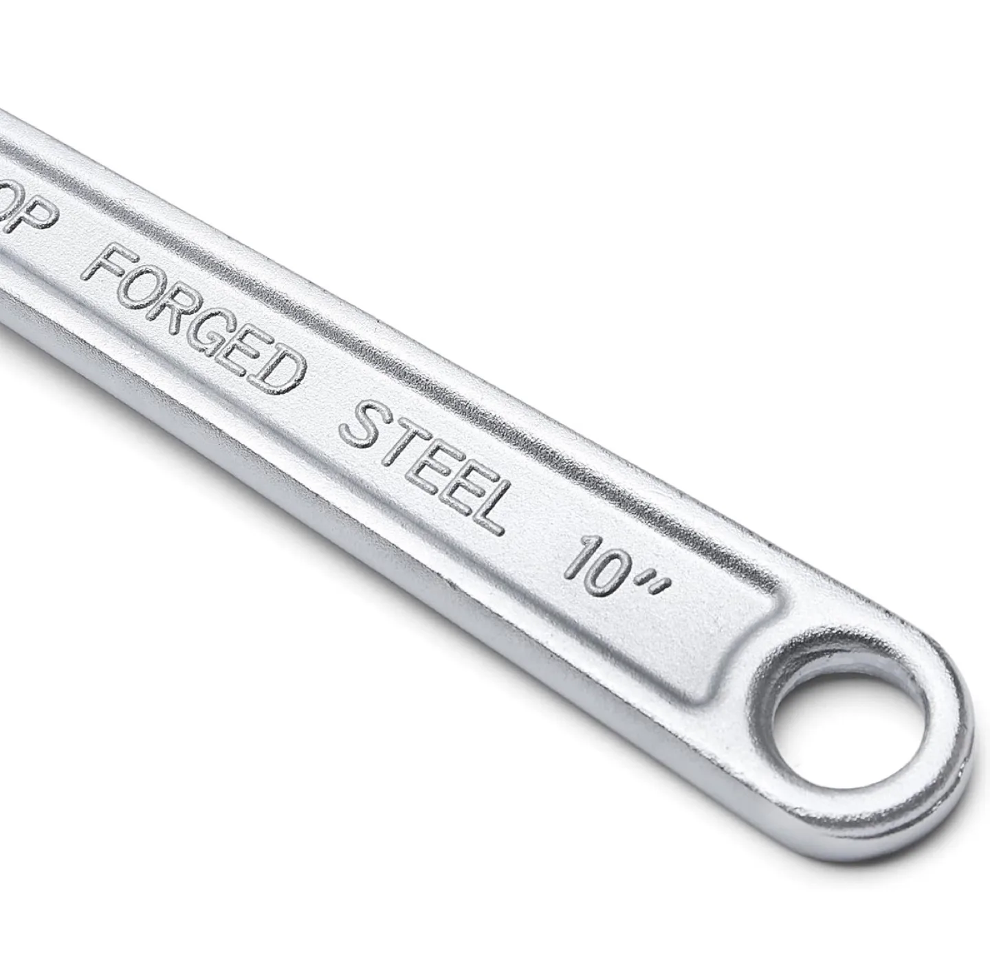 4-Piece Chrome-Plated Adjustable Wrench with Inch/Metric Scale image indicator(4)