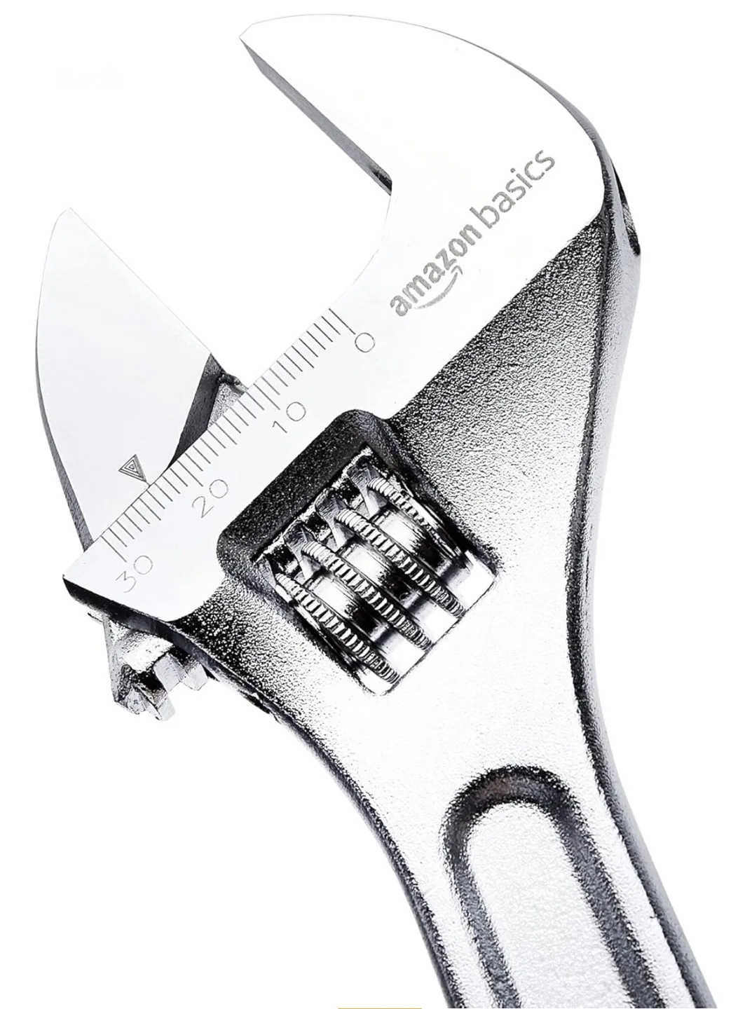 4-Piece Chrome-Plated Adjustable Wrench with Inch/Metric Scale image indicator(5)