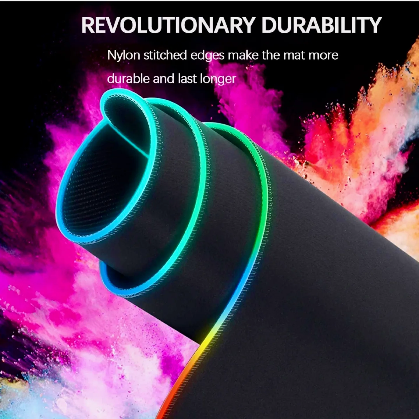 Large RGB LED Gaming Mouse Mat image indicator(2)