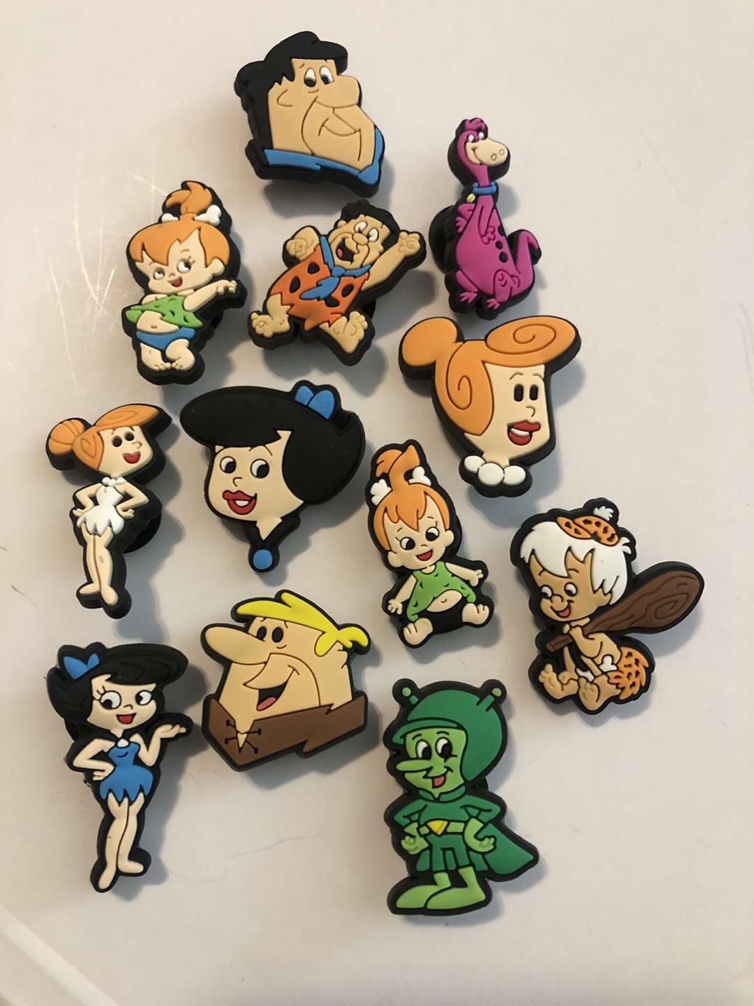 12  Flintstones & Friends Jibbitz Charms