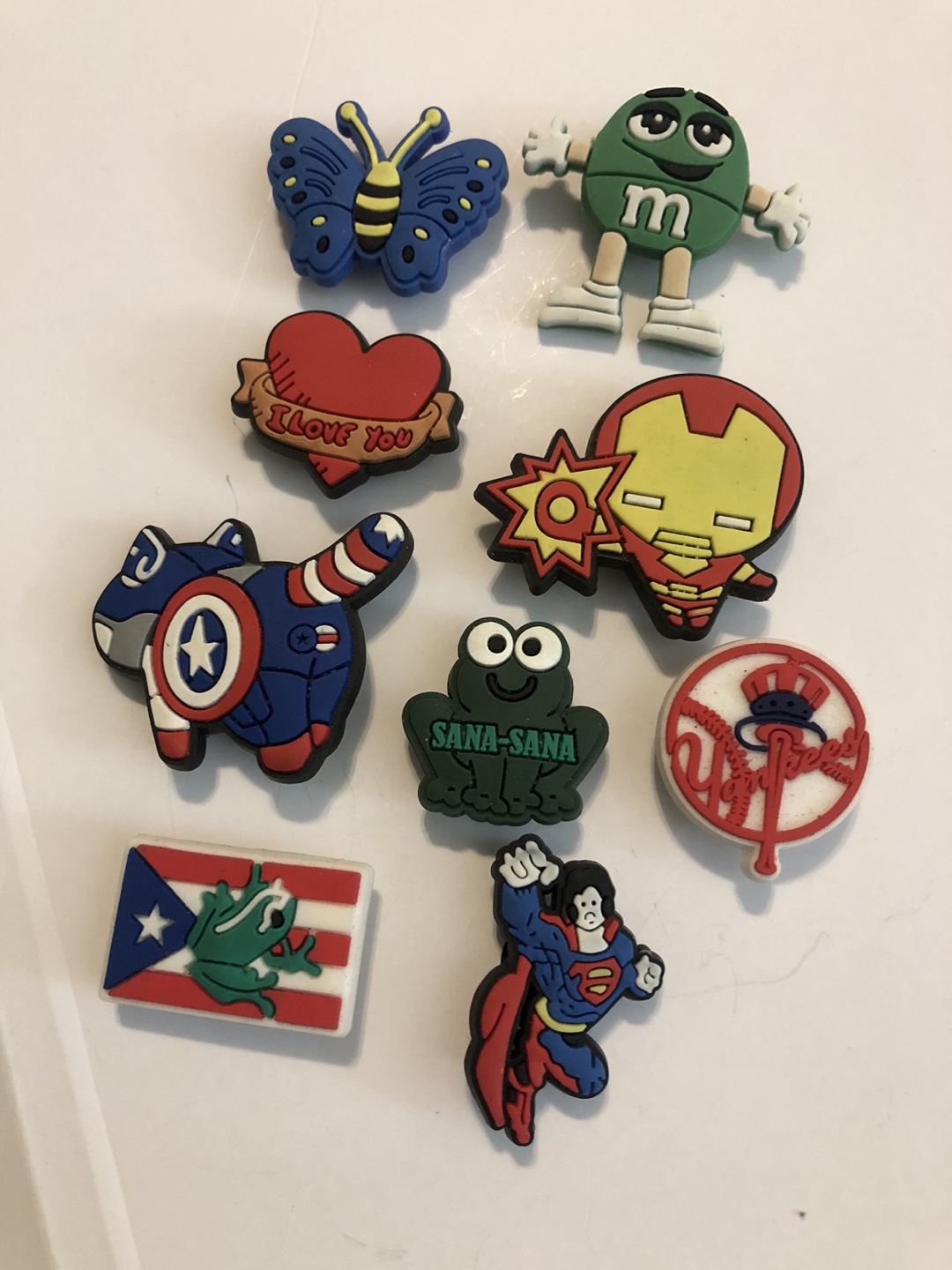 Lot of 9 Jibbitz Shoe Charms