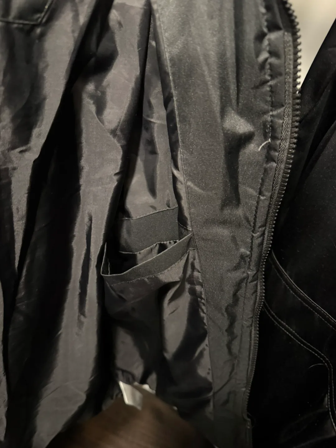 Women’s Grey and Black Puffer Jacket - Size Small image indicator(6)