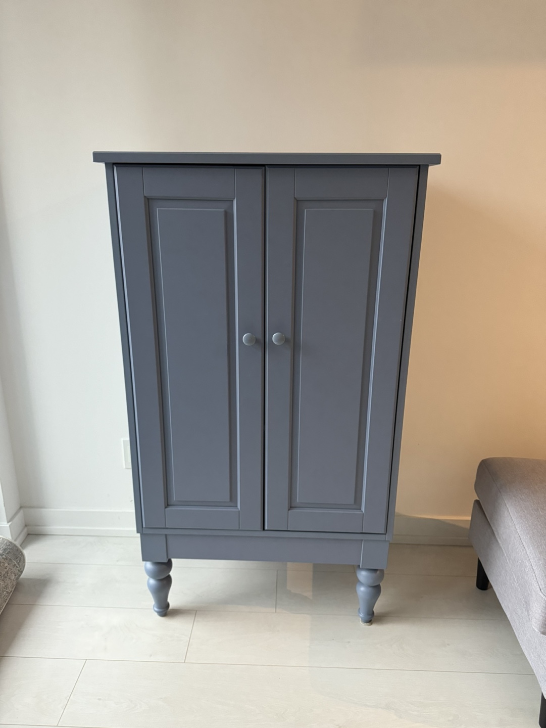 Pale Blue IKEA Isala Cabinet 3 Shelves