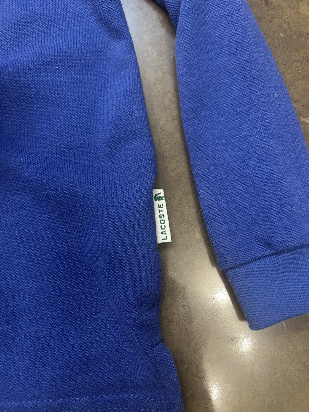 Lacoste Boys' Size 6 Long-Sleeve Polo Shirt - Royal Blue - photo 4