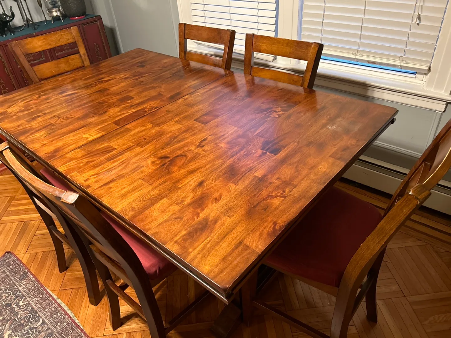 Brazilian Acadia Wooden Table Set with 6 Chairs image indicator(3)