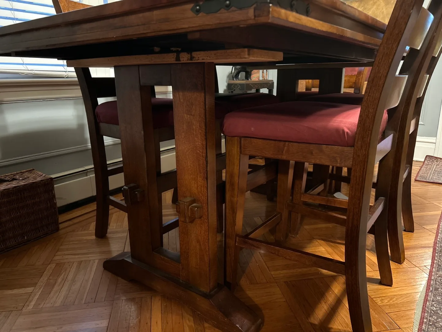 Brazilian Acadia Wooden Table Set with 6 Chairs image indicator(5)