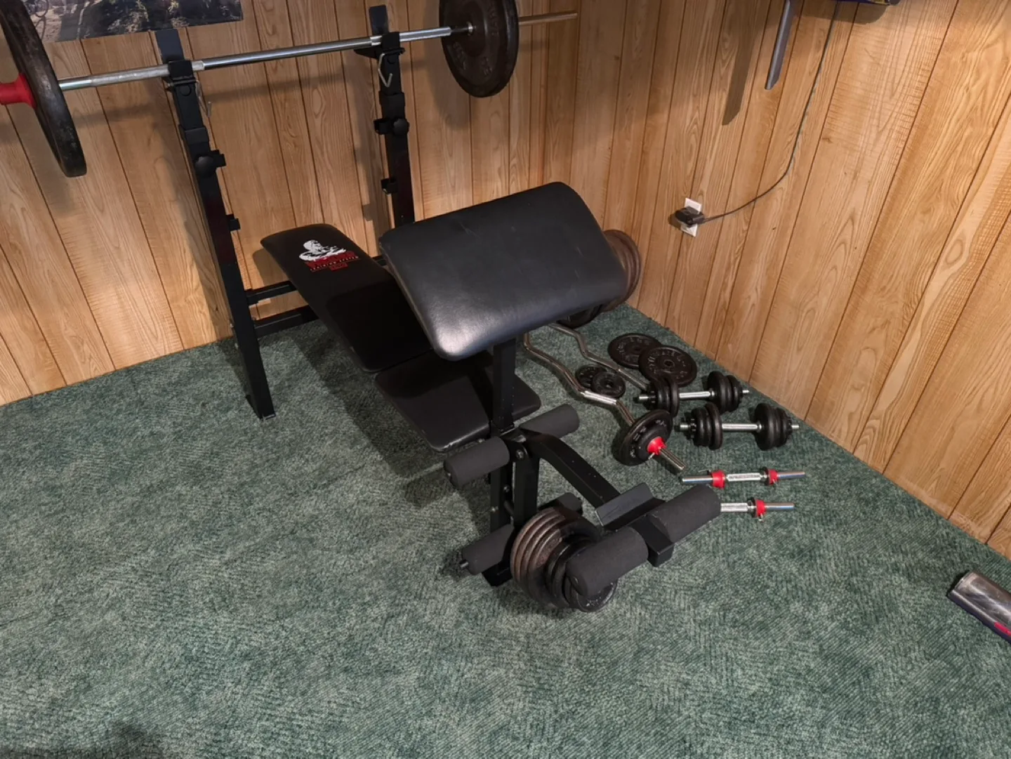 Weight Bench Set with Barbell, Dumbbells and Plates image indicator(5)