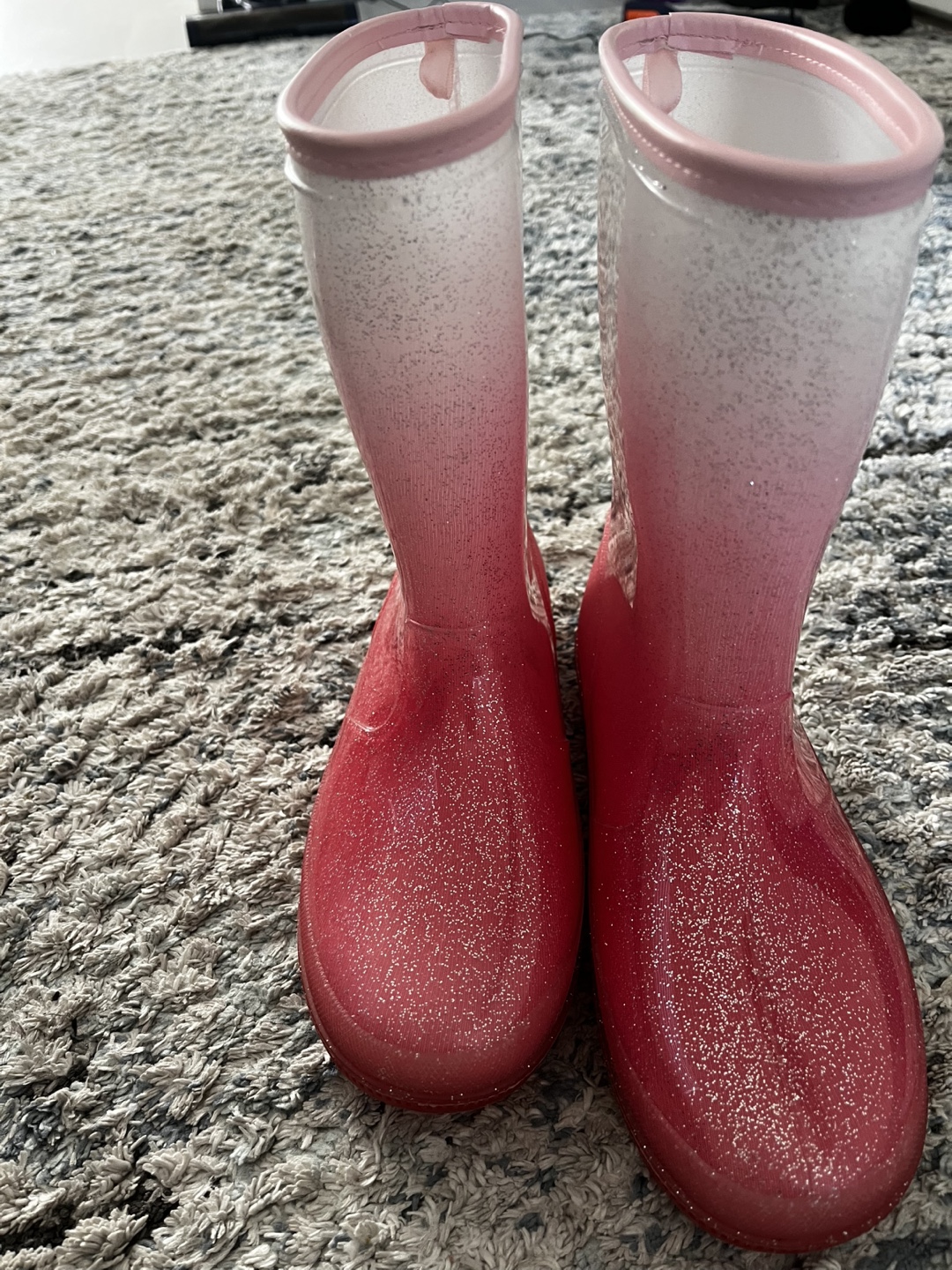 Girls' Pink Glitter Rain Boots - photo 2
