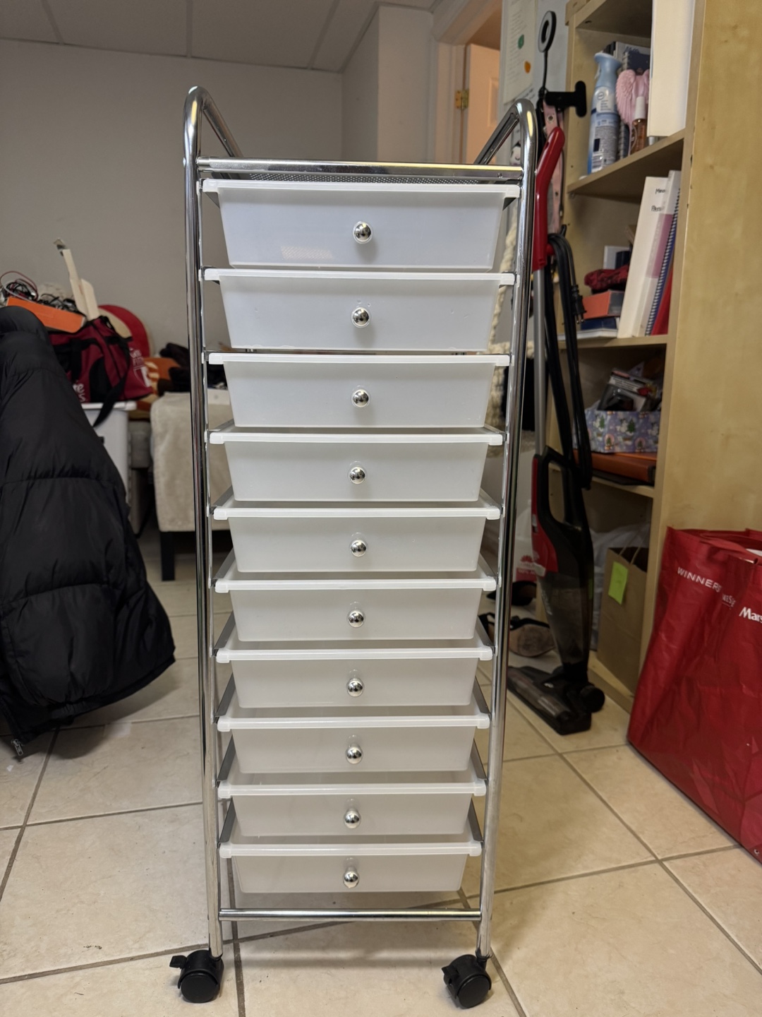 10- Drawer Rolling Storage Utility with wheels