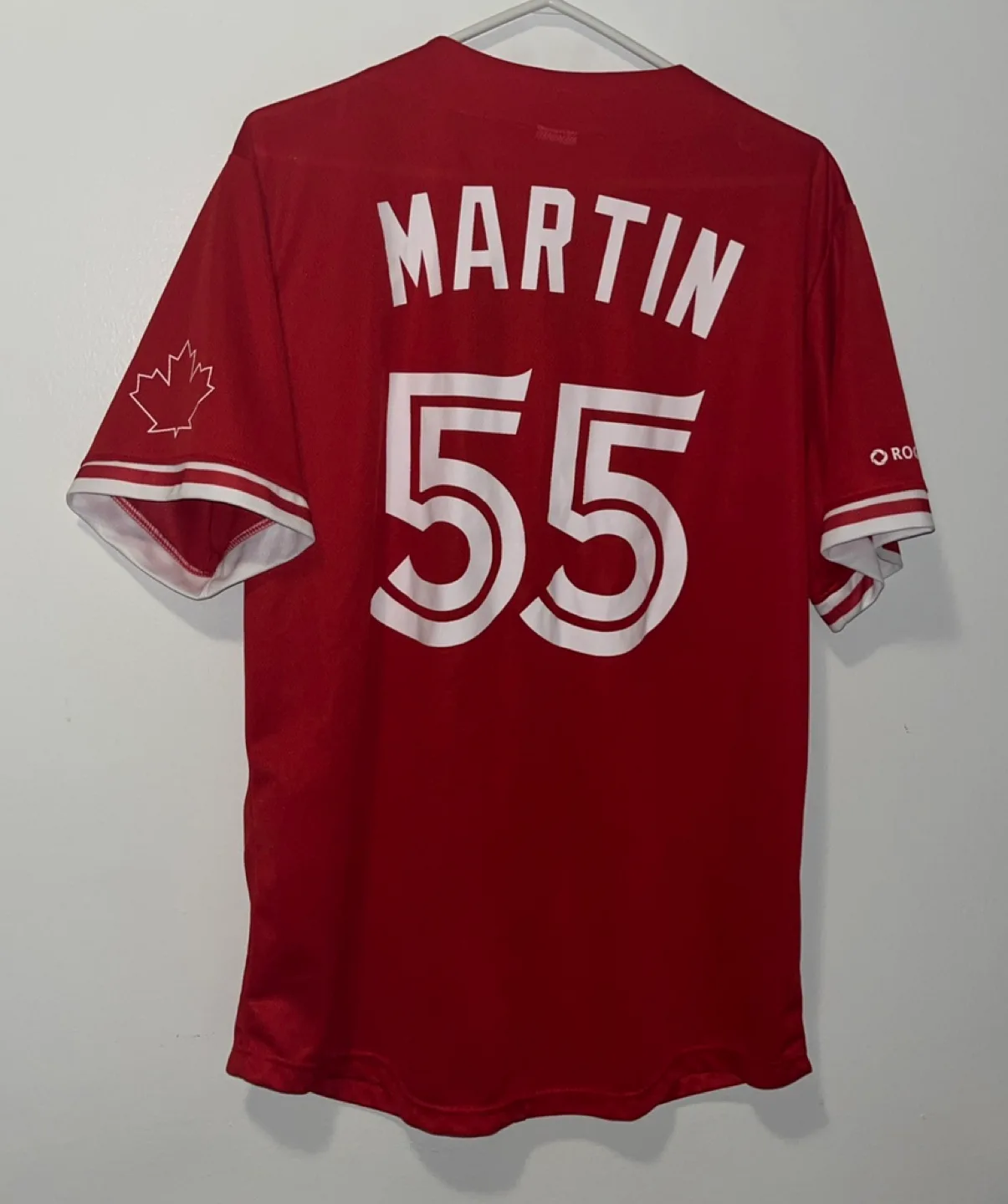 Toronto Blue Jays Red #55 Russell Martin SGA Jersey image indicator(2)